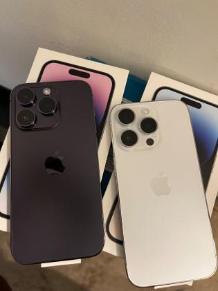 Apple iPhone 14 Pro 128GB  800 EUR, iPhone 14 Pro Max 128GB  850 EUR, iPhone 14 128GB  600 EUR , iPhone 14 Plus 128GB  630 EUR